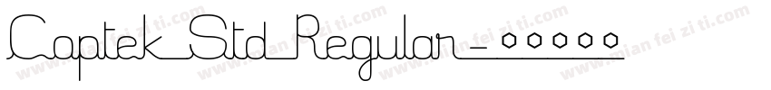 Coptek Std Regular字体转换